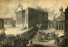 Triumphant entry of the French into the city of Berlin, 27 October 1806, (1921). Creator: Pierre Adrien Le Beau