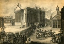 Triumphant entry of the French into the city of Berlin, 27 October 1806, (1921). Creator: Pierre Adrien Le Beau