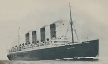 Triumphant for Twenty Years. The Mauretania, built in 1907 c1927, (1936)