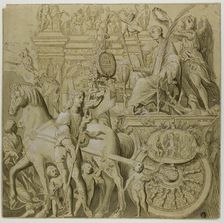 Triumphs of Julius Caesar: Canvas No. IX, 18th century. Creator: Unknown