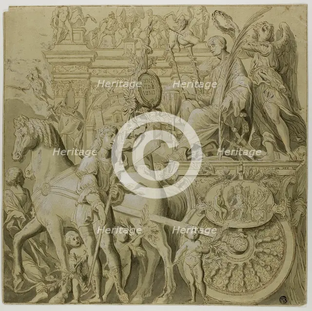 Triumphs of Julius Caesar: Canvas No. IX, 18th century. Creator: Unknown.