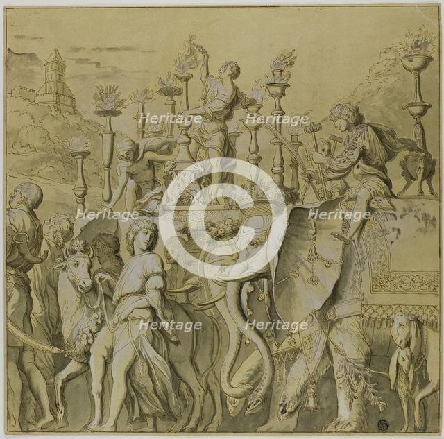 Triumphs of Julius Caesar: Canvas No. V, 18th century. Creator: Unknown.