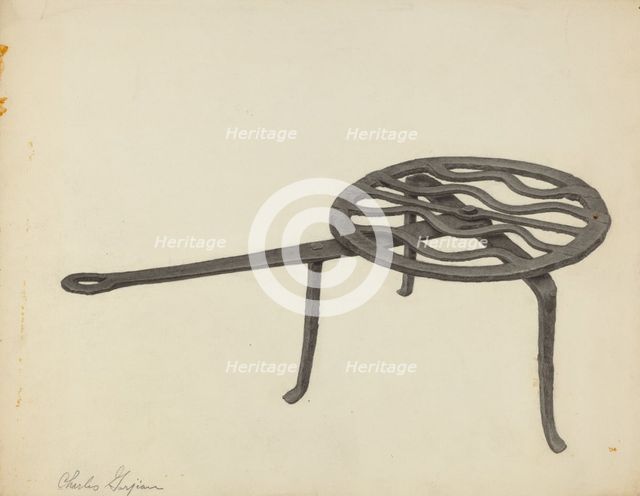 Trivet, 1935/1942. Creator: Charles Garjian.