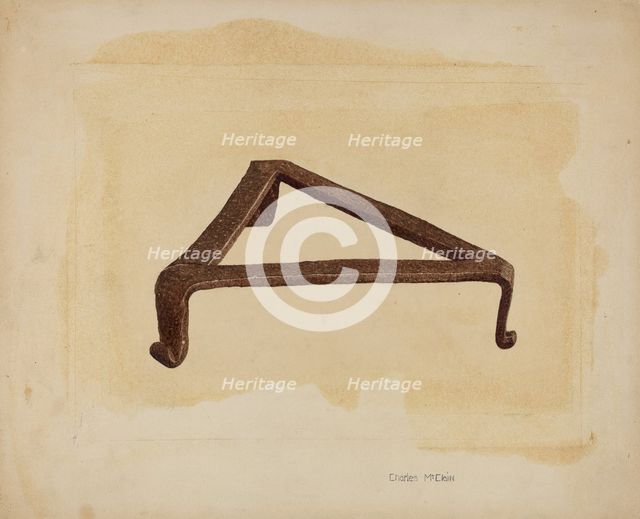 Trivet, 1935/1942. Creator: Charles McLoin.