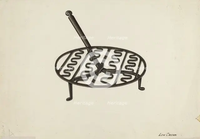 Trivet, 1935/1942. Creator: Lon Cronk.