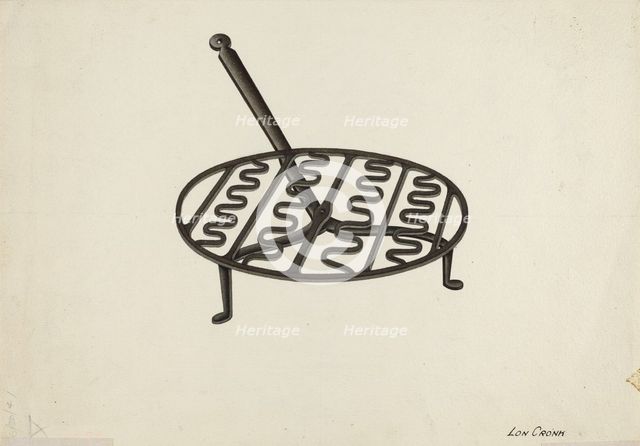 Trivet, 1935/1942. Creator: Lon Cronk.