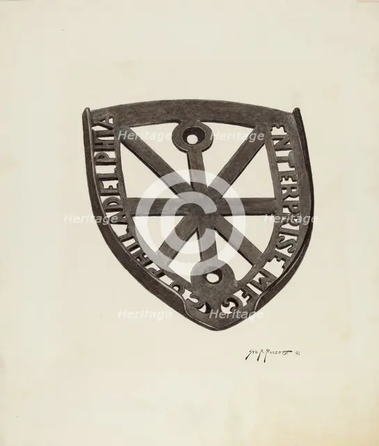 Trivet, 1941. Creator: Sydney Roberts.
