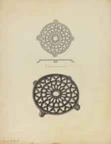 Trivet, c. 1940. Creator: Helen Hobart