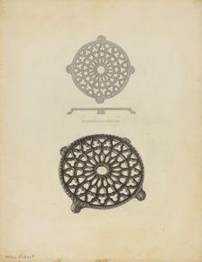 Trivet, c. 1940. Creator: Helen Hobart
