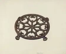 Trivet, c. 1941. Creator: Margaret Golden