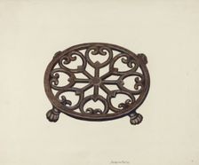 Trivet, c. 1941. Creator: Margaret Golden