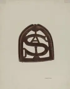 Trivet, c. 1941. Creator: Margaret Golden