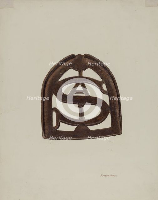 Trivet, c. 1941. Creator: Margaret Golden.