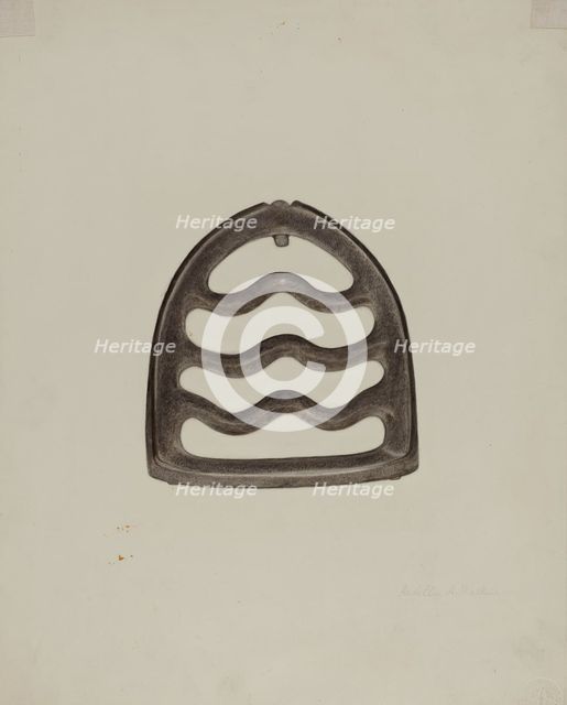 Trivet, c. 1941. Creator: Ardella Watkins.
