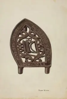 Trivet, c. 1941. Creator: Glenn Wilson