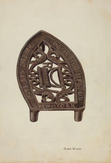 Trivet, c. 1941. Creator: Glenn Wilson