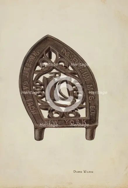 Trivet, c. 1941. Creator: Glenn Wilson.