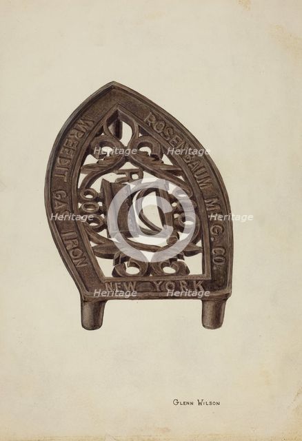 Trivet, c. 1941. Creator: Glenn Wilson.