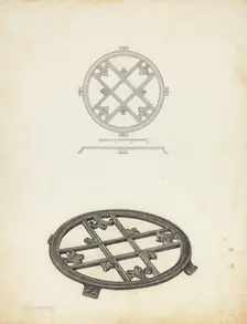 Trivet, c. 1941. Creator: Helen Hobart