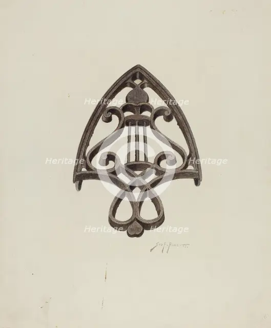 Trivet, c. 1941. Creator: Sydney Roberts.