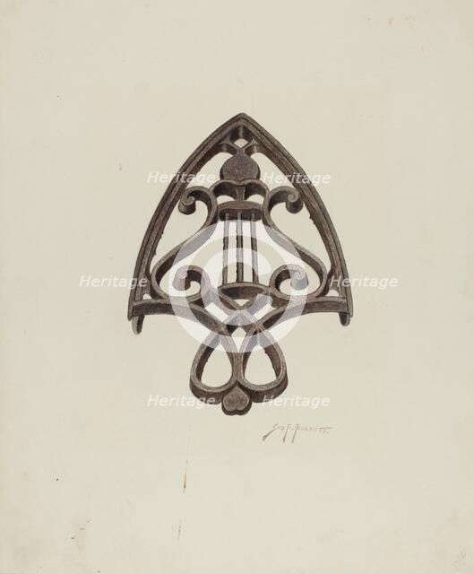 Trivet, c. 1941. Creator: Sydney Roberts.