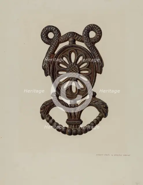 Trivet, c. 1941. Creators: Robert Clark, Stanley Mazur.