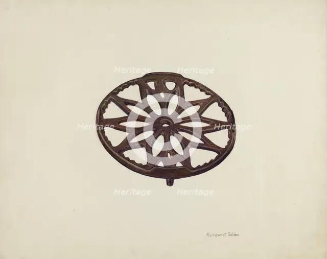 Trivet, c. 1942. Creator: Margaret Golden.