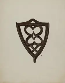 Trivet, c. 1942. Creator: Ardella Watkins