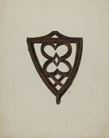 Trivet, c. 1942. Creator: Ardella Watkins