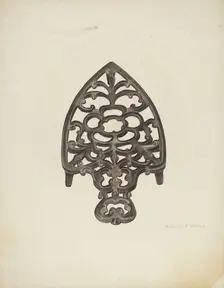 Trivet, c. 1942. Creator: Ardella Watkins