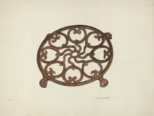 Trivet, c. 1942. Creator: Clarence W Dawson