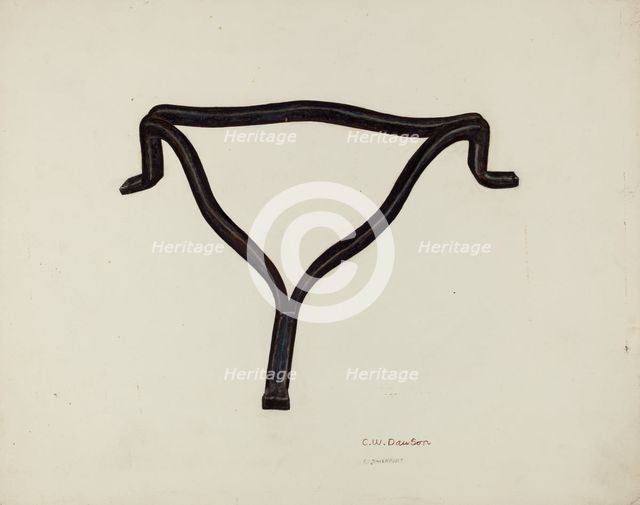 Trivet, c. 1942. Creator: Clarence W Dawson.