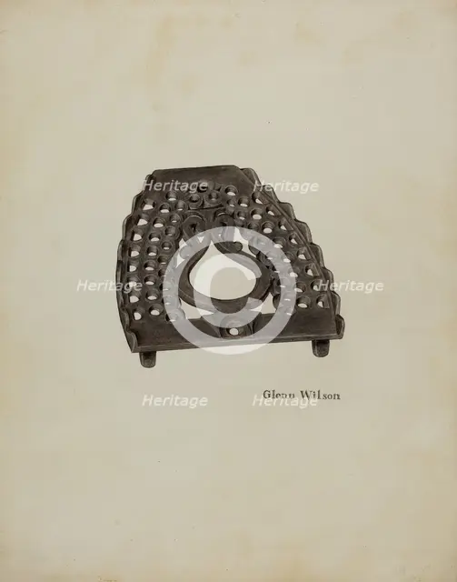 Trivet, c. 1942. Creator: Glenn Wilson.