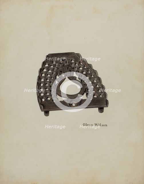 Trivet, c. 1942. Creator: Glenn Wilson.