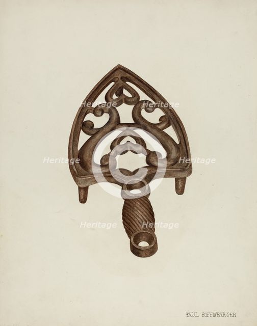 Trivet, c. 1942. Creator: Paul Poffinbarger.