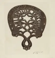Trivet, c. 1942. Creator: Sydney Roberts