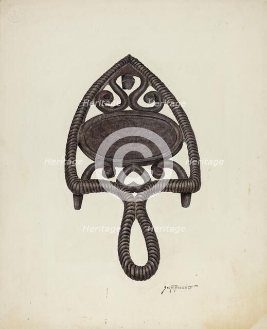 Trivet, c. 1942. Creator: Sydney Roberts.