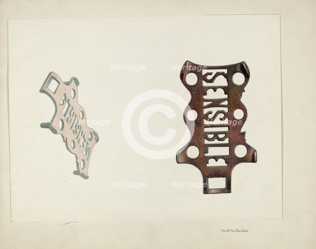 Trivet, c. 1942. Creator: Violet Hartenstein.