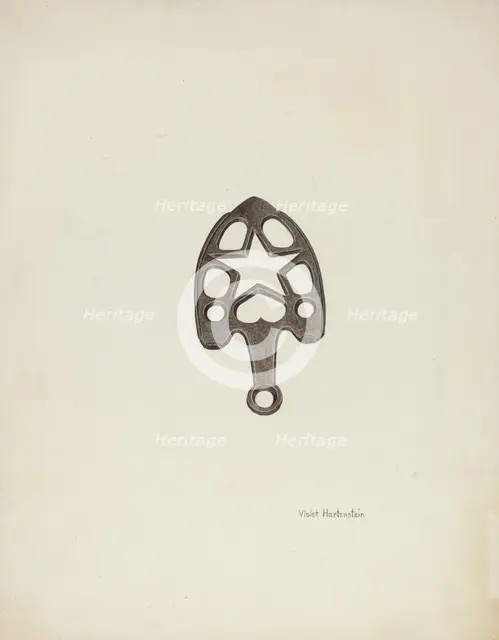 Trivet, c. 1942. Creator: Violet Hartenstein.