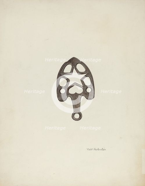 Trivet, c. 1942. Creator: Violet Hartenstein.