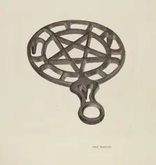 Trivet, c. 1942. Creator: Violet Hartenstein