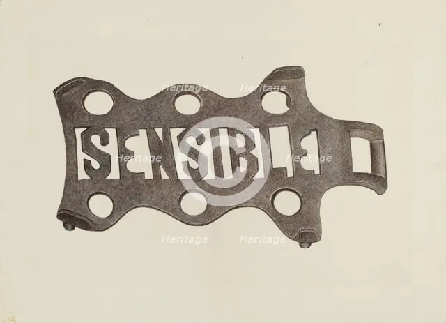 Trivet, c. 1942. Creator: Violet Hartenstein.