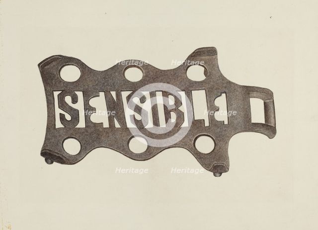 Trivet, c. 1942. Creator: Violet Hartenstein.