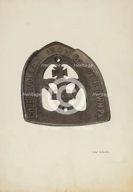 Trivet, c. 1942. Creator: Violet Hartenstein.