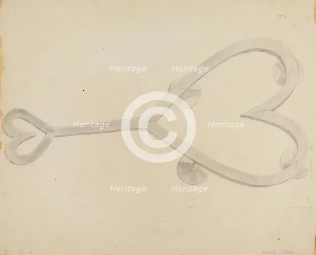 Trivet, c. 1936. Creator: Donald Streeter.