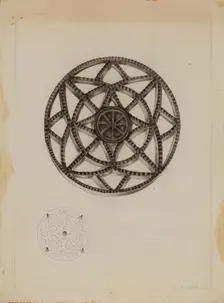 Trivet, c. 1937. Creator: Edith Miller