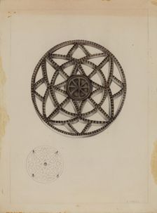 Trivet, c. 1937. Creator: Edith Miller