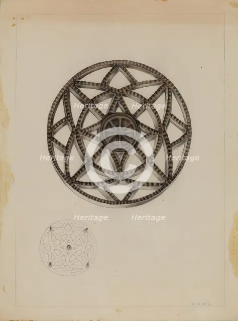 Trivet, c. 1937. Creator: Edith Miller.