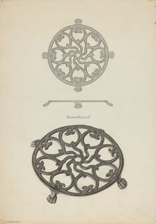 Trivet, c. 1938. Creator: Milton Grubstein