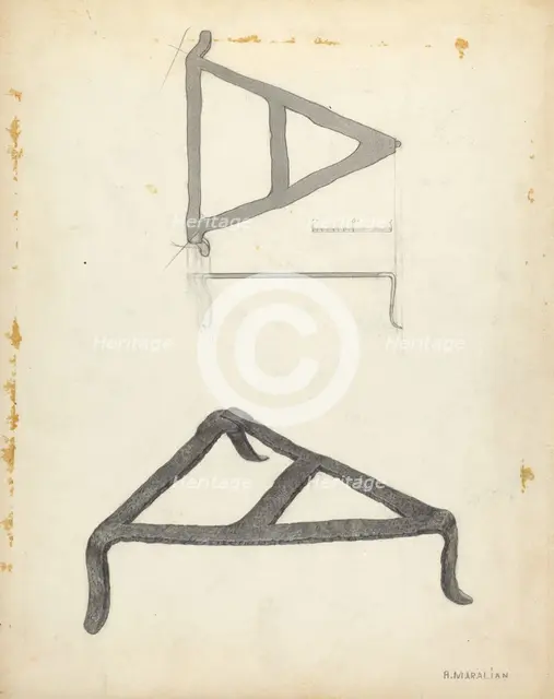Trivet, c. 1938. Creator: Arsen Maralian.